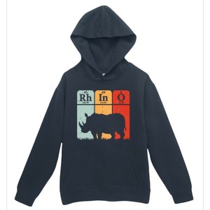 Hippo Chemistry Periodic Table Elements Rhinoceros Lover Urban Pullover Hoodie