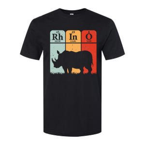 Hippo Chemistry Periodic Table Elements Rhinoceros Lover Softstyle CVC T-Shirt