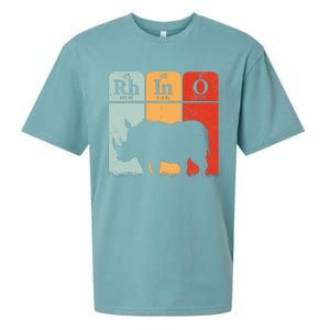 Hippo Chemistry Periodic Table Elements Rhinoceros Lover Sueded Cloud Jersey T-Shirt