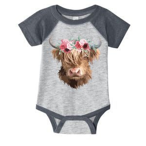 Highland Cow Painting Infant Baby Jersey Bodysuit