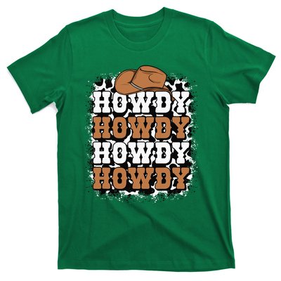 Howdy Cow Print Western Country Cowgirl Cowboy Texas Rodeo T-Shirt