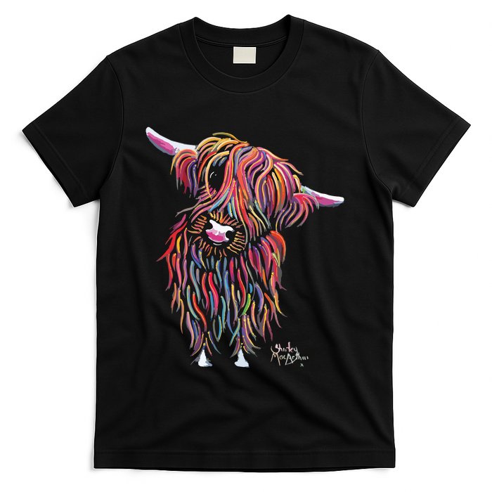 HiGHLaND CoW PRiNT ANiMaL PRiNT BoLLY T-Shirt