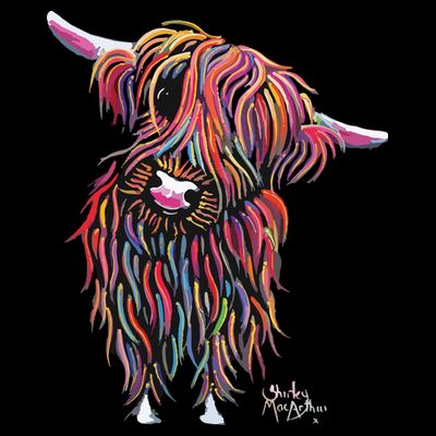 HiGHLaND CoW PRiNT ANiMaL PRiNT BoLLY T-Shirt