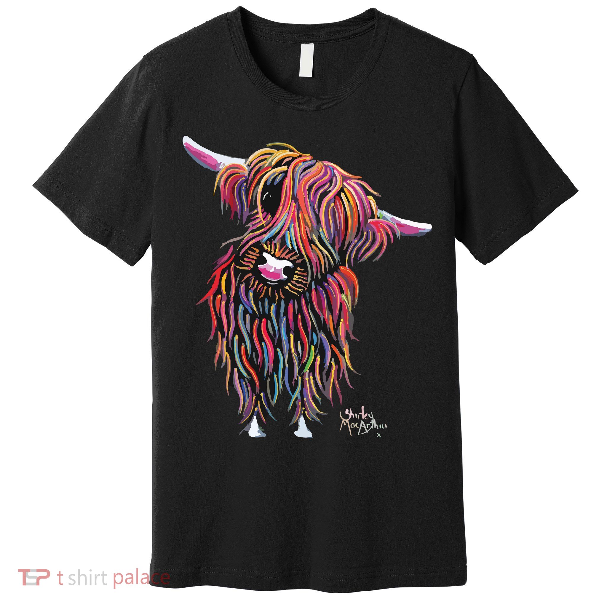 HiGHLaND CoW PRiNT ANiMaL PRiNT BoLLY Premium T-Shirt