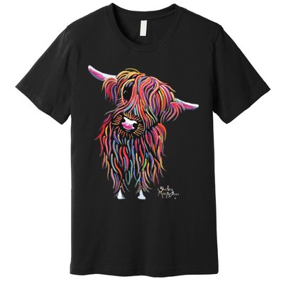 HiGHLaND CoW PRiNT ANiMaL PRiNT BoLLY Premium T-Shirt