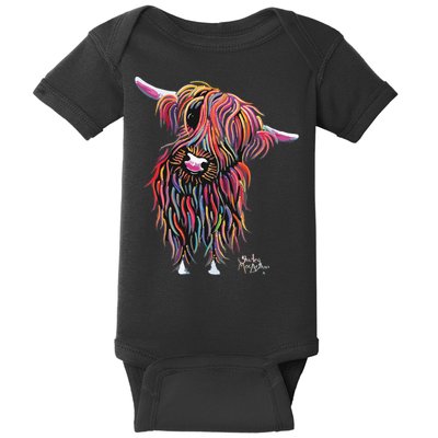 HiGHLaND CoW PRiNT ANiMaL PRiNT BoLLY Baby Bodysuit