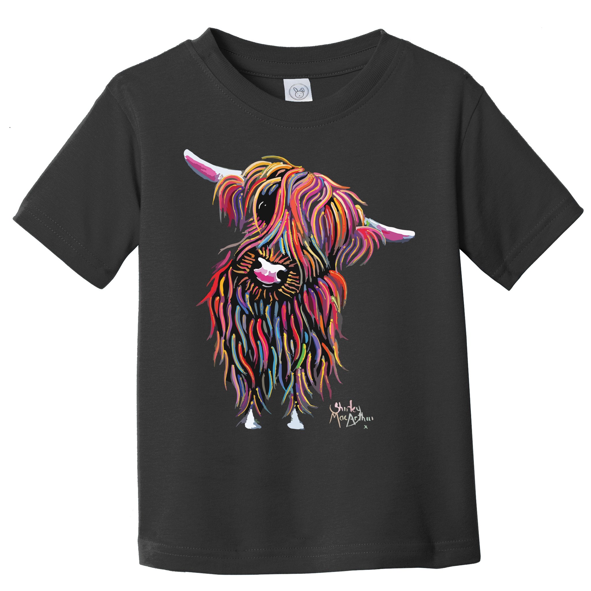 HiGHLaND CoW PRiNT ANiMaL PRiNT BoLLY Toddler T-Shirt