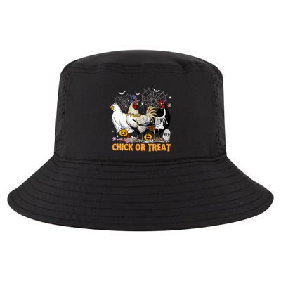 Halloween Chicken Pumpkin Chick Or Treat Spooky Season Cool Comfort Performance Bucket Hat