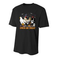 Halloween Chicken Pumpkin Chick Or Treat Spooky Season Youth Performance Sprint T-Shirt