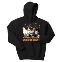 Halloween Chicken Pumpkin Chick Or Treat Spooky Season Kids Hoodie