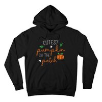 Halloween Cutest Pumpkin In The Patch Funny Hoodie