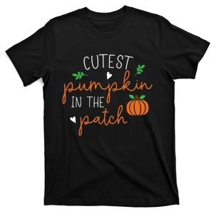 Halloween Cutest Pumpkin In The Patch Funny T-Shirt