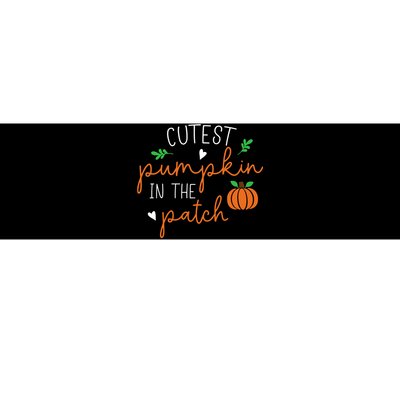 Halloween Cutest Pumpkin In The Patch Funny Bumper Sticker