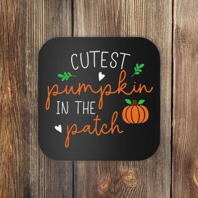 Halloween Cutest Pumpkin In The Patch Funny Coaster