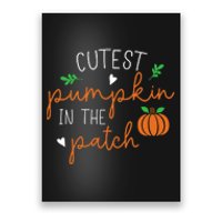 Halloween Cutest Pumpkin In The Patch Funny Poster