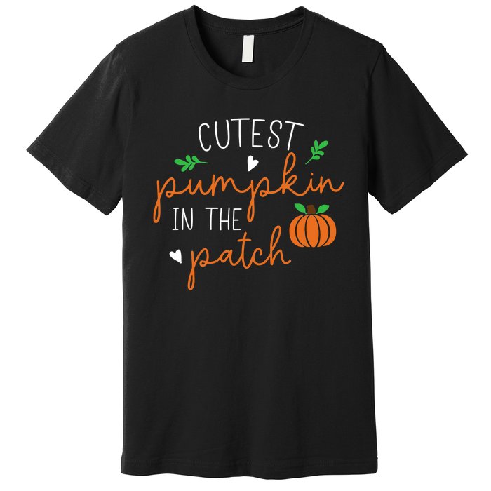 Halloween Cutest Pumpkin In The Patch Funny Premium T-Shirt