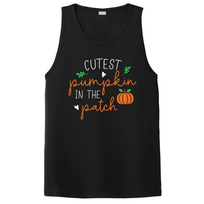 Halloween Cutest Pumpkin In The Patch Funny PosiCharge Competitor Tank