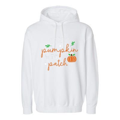 Halloween Cutest Pumpkin In The Patch Funny Garment-Dyed Fleece Hoodie