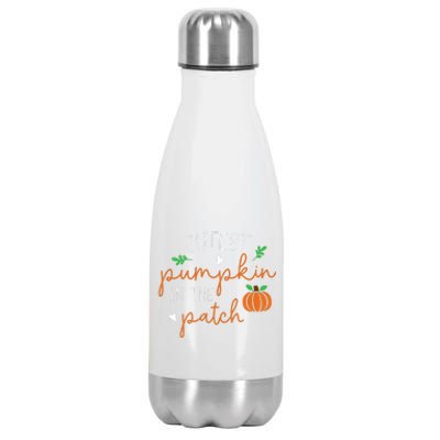 Halloween Cutest Pumpkin In The Patch Funny Stainless Steel Insulated Water Bottle