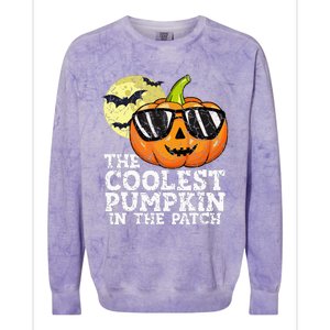 Halloween Coolest Pumpkin In The Patch Colorblast Crewneck Sweatshirt