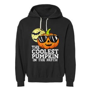 Halloween Coolest Pumpkin In The Patch Garment-Dyed Fleece Hoodie