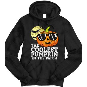 Halloween Coolest Pumpkin In The Patch Tie Dye Hoodie