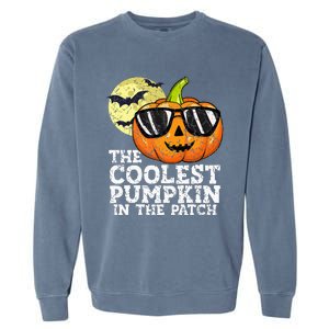 Halloween Coolest Pumpkin In The Patch Garment-Dyed Sweatshirt