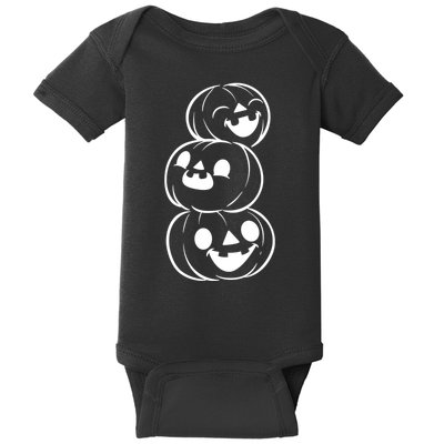 Halloween Cute Pumpkins Baby Bodysuit