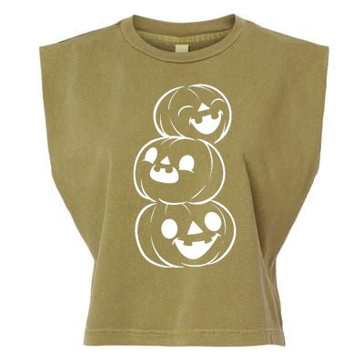 Halloween Cute Pumpkins Garment-Dyed Women's Muscle Tee