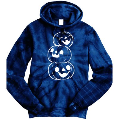 Halloween Cute Pumpkins Tie Dye Hoodie