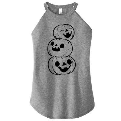 Halloween Cute Pumpkins Women’s Perfect Tri Rocker Tank