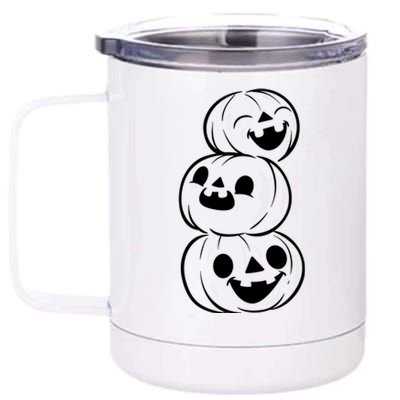 Halloween Cute Pumpkins 12 oz Stainless Steel Tumbler Cup