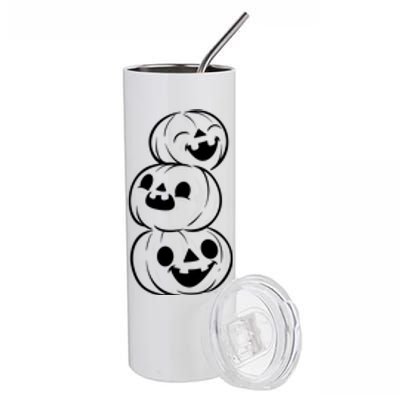 Halloween Cute Pumpkins Stainless Steel Tumbler