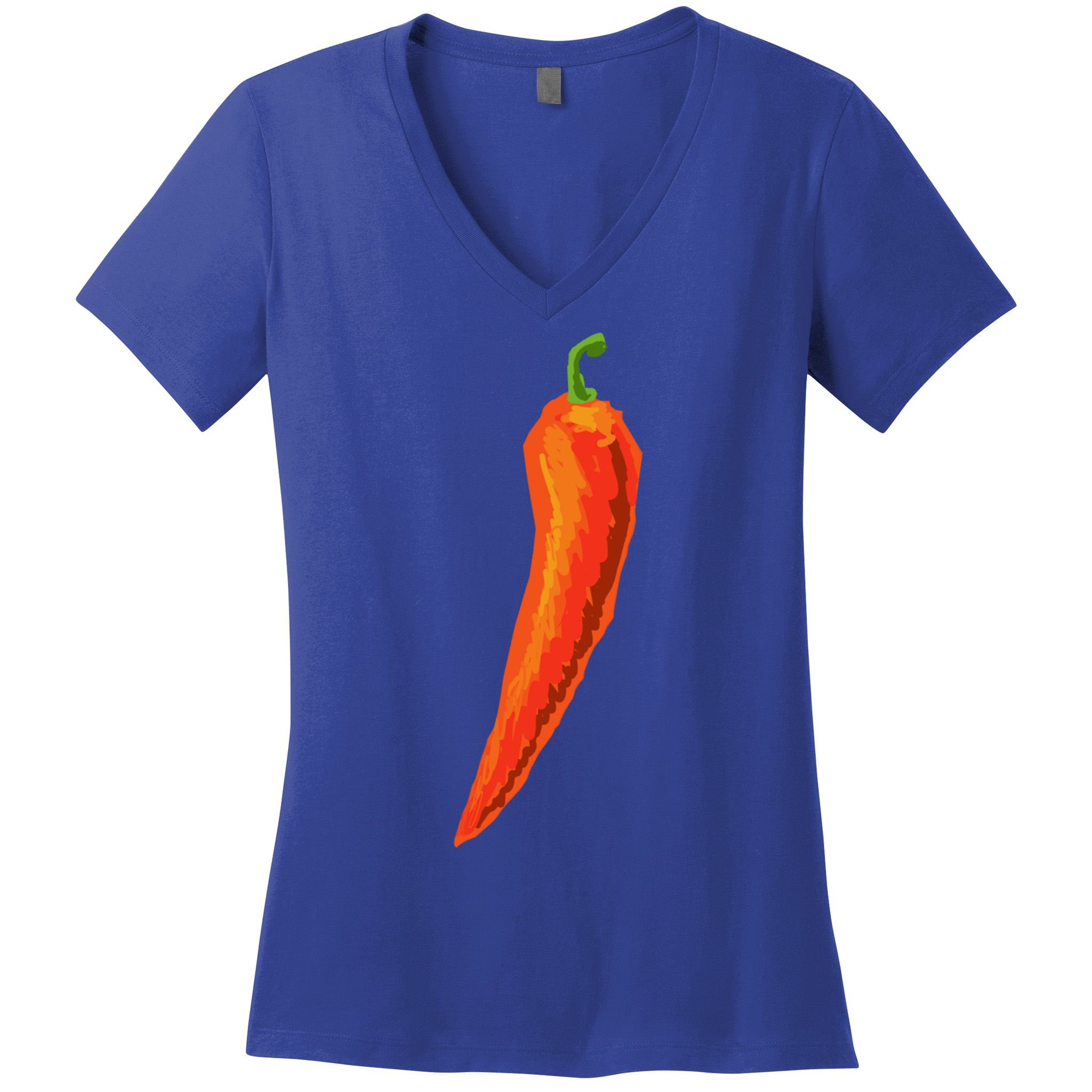 Hot Chili Pepper Funny Gift For Spicy Food Lover Gift Women's V-Neck T-Shirt