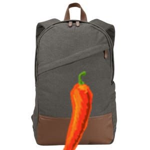 Hot Chili Pepper Funny Gift For Spicy Food Lover Gift Cotton Canvas Backpack