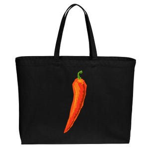 Hot Chili Pepper Funny Gift For Spicy Food Lover Gift Cotton Canvas Jumbo Tote