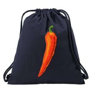 Hot Chili Pepper Funny Gift For Spicy Food Lover Gift Drawstring Bag