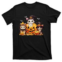 Halloween Cat Pumpkin Spooky Season Gift T-Shirt