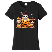 Halloween Cat Pumpkin Spooky Season Gift Women's T-Shirt