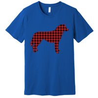 Husky Christmas Plaid Lumberjack Image Gift Cute Gift Premium T-Shirt