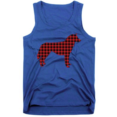 Husky Christmas Plaid Lumberjack Image Gift Cute Gift Tank Top