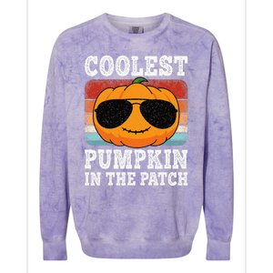 Halloween Coolest Pumpkin In The Patch Colorblast Crewneck Sweatshirt