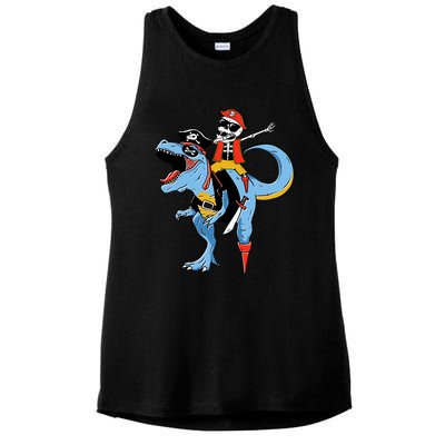 Halloween Costume Pirate Skeleton Dinosaur Trex Gift Ladies PosiCharge Tri-Blend Wicking Tank