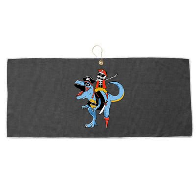 Halloween Costume Pirate Skeleton Dinosaur Trex Gift Large Microfiber Waffle Golf Towel