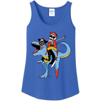 Halloween Costume Pirate Skeleton Dinosaur Trex Gift Ladies Essential Tank