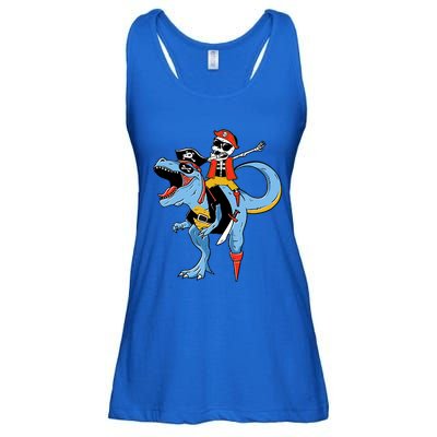 Halloween Costume Pirate Skeleton Dinosaur Trex Gift Ladies Essential Flowy Tank