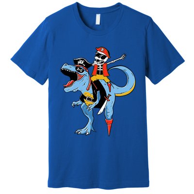 Halloween Costume Pirate Skeleton Dinosaur Trex Gift Premium T-Shirt