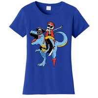 Halloween Costume Pirate Skeleton Dinosaur Trex Gift Women's T-Shirt