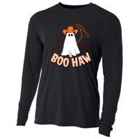 Halloween Cowboy Retro Boo Haw Cooling Performance Long Sleeve Crew