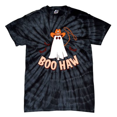 Halloween Cowboy Retro Boo Haw Tie-Dye T-Shirt